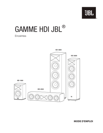 JBL HDI-3600 Stereo & Surround Speakers Manuel du propriétaire | Fixfr