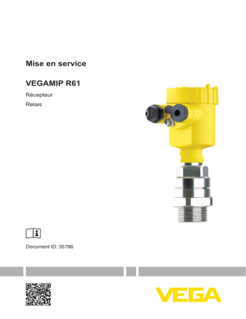 Vega VEGAMIP R61 Microwave receiver for level detection of bulk solids and liquids Mode d'emploi | Fixfr