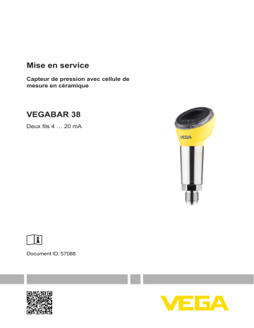 Vega VEGABAR 38 Pressure sensor with switching function Mode d'emploi | Fixfr