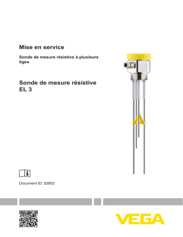 Vega EL 3 Conductive multiple rod electrode Mode d'emploi | Fixfr