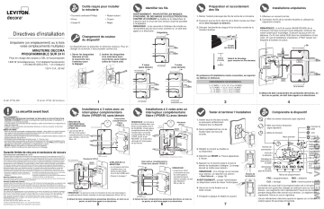 Leviton VPT24-16Z Indoor Decora 24-Hour Programmable Timer Manuel utilisateur | Fixfr