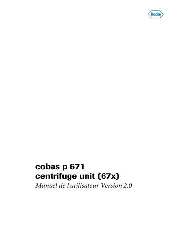 Roche cobas p 671 LCP1 Manuel utilisateur | Fixfr