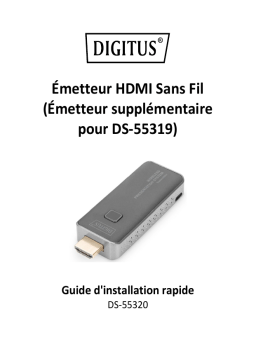 Digitus DS-55320 Wireless HDMI Transmitter (additional transmitter unit Guide de démarrage rapide