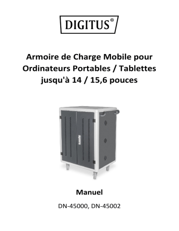 Digitus DN-45001 Mobile Desktop Charging Cabinet Guide de démarrage rapide | Fixfr