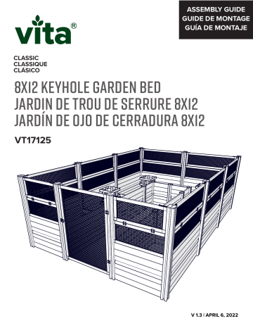 Vita CLASSIC 8x12 Keyhole Composting Garden Mode d'emploi | Fixfr