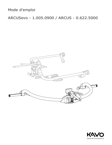 KaVo ARCUSevo & ARCUS Mode d'emploi | Fixfr
