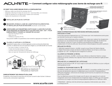 AcuRite Wireless Forecaster with Wireless Charger s Manuel utilisateur | Fixfr