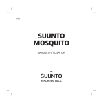 Suunto Mosquito Mode d'emploi