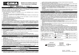 Gima 24121 CONTROL SOLUTION for Glucose Monitor Manuel du propriétaire