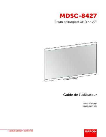 Barco MDSC-8427 Mode d'emploi | Fixfr