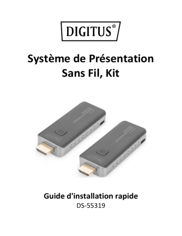 Digitus DS-55319 Wireless Presentation System, Set Manuel du propriétaire | Fixfr