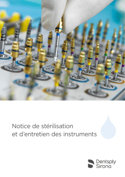 Dentsply Sirona IMP-IFU-Instructions-for-Sterilization-and-Instrument-Care-FR-1000-2021-01 Mode d'emploi