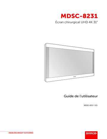 Barco MDSC-8231 Mode d'emploi | Fixfr