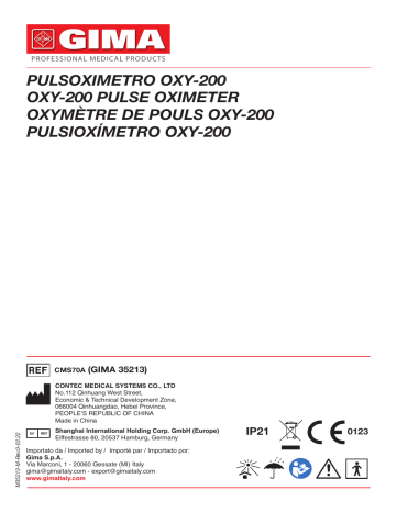 Gima 35213 NEW OXY-200 DESKTOP PULSE OXIMETER Manuel du propriétaire | Fixfr