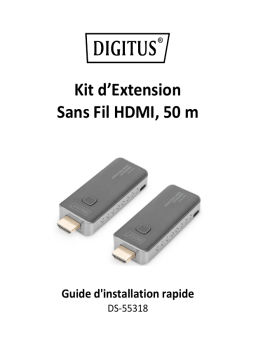 Digitus DS-55318 Wireless HDMI Extender Set, 50 m Guide de démarrage rapide