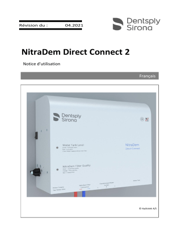 Dentsply Sirona NitraDem Direct Connect 2 Mode d'emploi | Fixfr