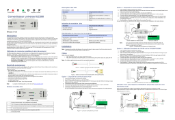 PARADOX UC300 Manuel utilisateur