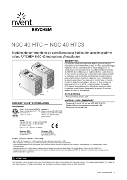 Raychem NGC-40-HTC et NGC-40-HTC3 Installation manuel