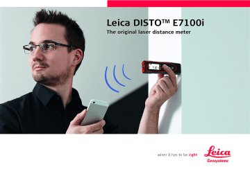 Leica Geosystems E7100i Manuel utilisateur | Fixfr