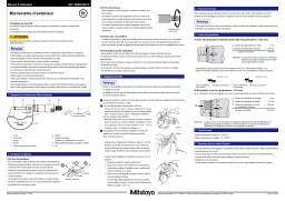 Mitutoyo 264-016-10 Digimatic Input Tool USB  Mode d'emploi