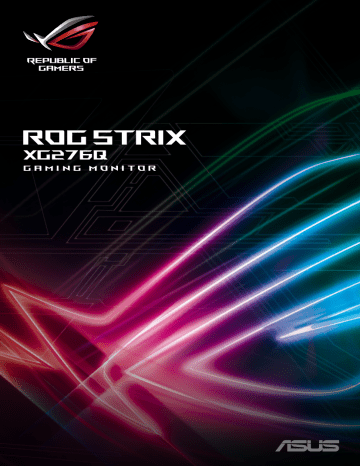 Asus ROG Strix XG276Q Monitor Mode d'emploi | Fixfr