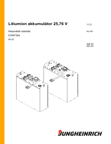 Lithium-Ionen Batterie 24 V - 228 Ah | 228 Ah | Lithium-Ionen Batterie 24 V - 302 Ah | Jungheinrich 302 Ah Mode d'emploi | Fixfr