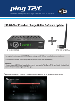 Edision PING T2/C Récepteur Terrestre TNT & par Câble DVB-T2/C H.265/HEVC Haute définition PVR 2xUSB Manuel utilisateur