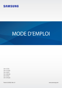 Samsung Galaxy Tab S8 Mode d'emploi