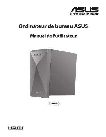 S502MD | Asus S501MD Tower PC Manuel utilisateur | Fixfr