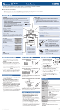 Boss DM-2W Delay Manuel du propriétaire