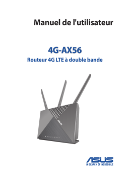 Asus 4G-AX56 4G LTE / 3G Router Manuel utilisateur