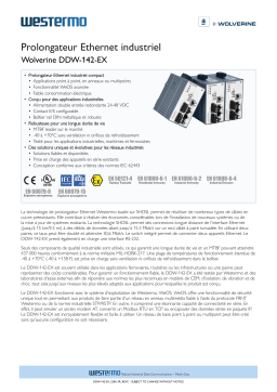 Westermo DDW-142-EX EX approved Industrial Ethernet Extender Fiche technique