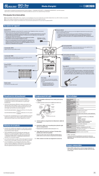 Boss BD-2W Blues Driver Manuel du propriétaire