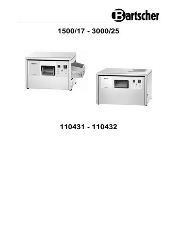 110432 | Bartscher 110431 Cutlery polishing machine 1500/17 Mode d'emploi | Fixfr
