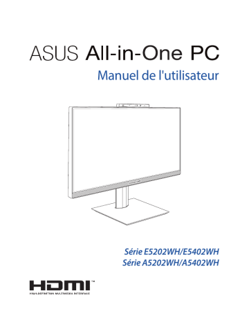 Asus ExpertCenter E5 AiO 24 (A5402) All-in-One PC Manuel utilisateur | Fixfr
