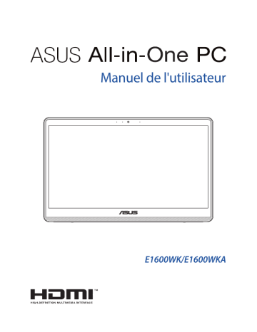 Asus ExpertCenter E1 AiO (E1600) Tower PC Manuel utilisateur | Fixfr
