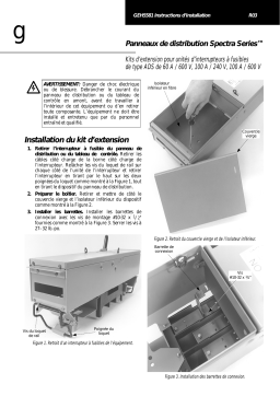 ABB Kits d?extension pour unité és d?interrupteurs à à fusibles de type ADS de 60 A / 600 V, 100 A / 240 V, 100 A / 600 V Mode d'emploi