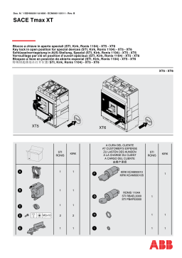 ABB Key lock in open position Mode d'emploi