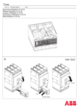 ABB Release PR223DS T4-T5-T6 Mode d'emploi