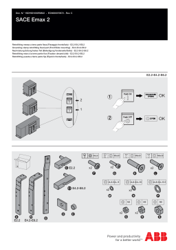 ABB Grounding clamp retrofitting fixed part (Front/Side mounting) - E2.2-E4.2-E6.2 Mode d'emploi