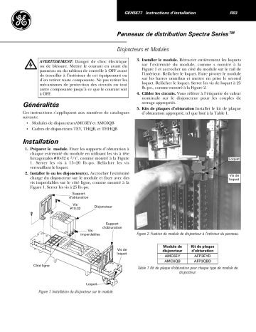 ABB Modules de disjoncteursAMC6EY et AMC6QB Mode d'emploi | Fixfr