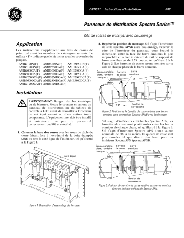 ABB Kits de cosses de principal avec boulonnage Mode d'emploi | Fixfr