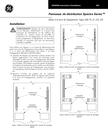 ABB Mises à à la terre de l�é équipement, Types AEG 10, 21, 21S, 31S Mode d'emploi | Fixfr