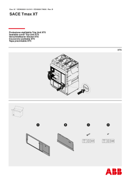 ABB Sealable cover Trip Unit XT5 Mode d'emploi