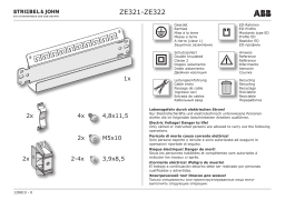 ABB ZE321 - ZE322 Manuel utilisateur