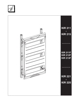 ABB Kits KIR.. Manuel utilisateur