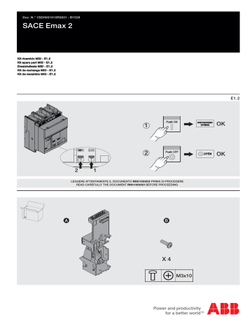 ABB Kit spare part MID - E1.2 Mode d'emploi | Fixfr