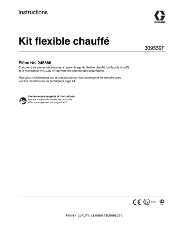 Graco 309559F Heated Hose Kit Mode d'emploi | Fixfr