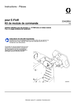 Graco 334289J, Kit de module de commande pour E-Flo® Mode d'emploi