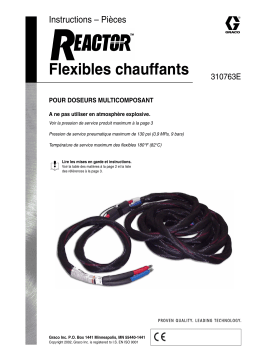 Graco 310763e.fm, Reactor Heated Hose Manuel du propriétaire